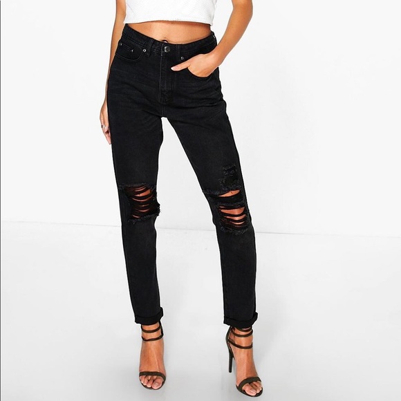 Boohoo Denim - Boohoo High Waisted Mom Jeans